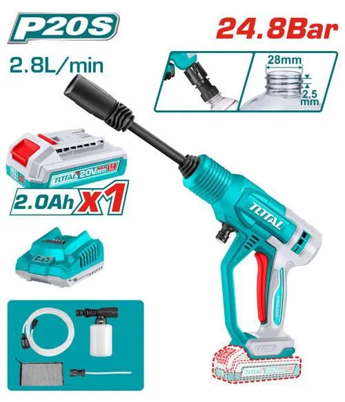 kit de hidrolavadora inalámbrica TOTAL de 20V