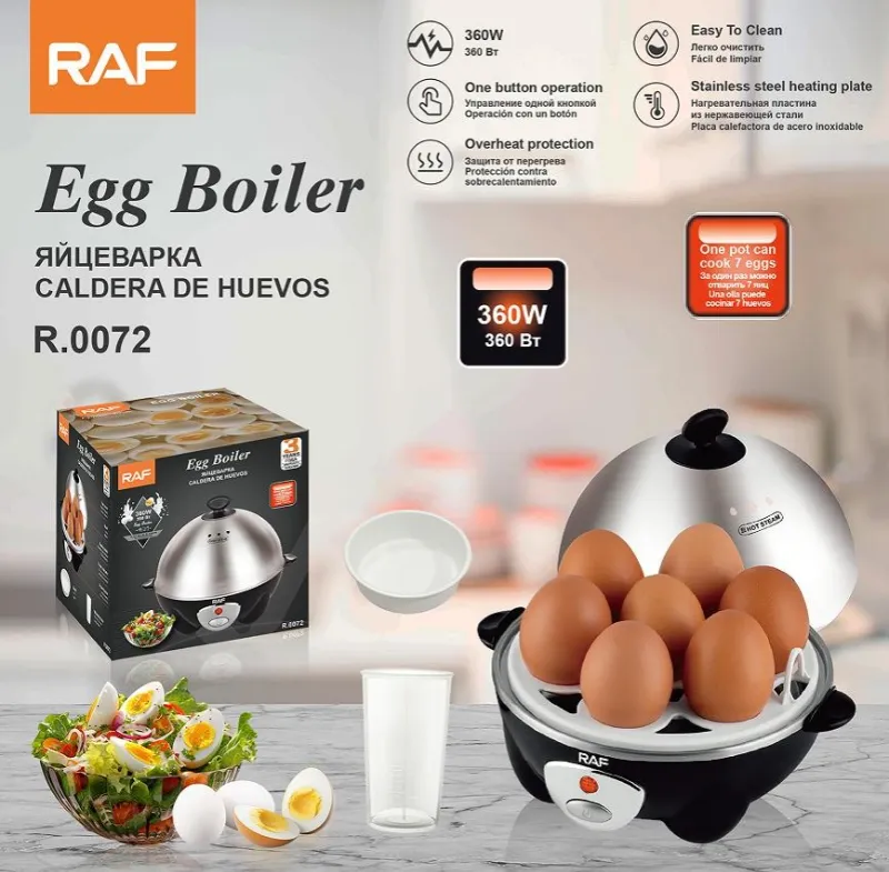 Hervidora De Huevos Eléctrica Al Vapor Acero x 1 unidad