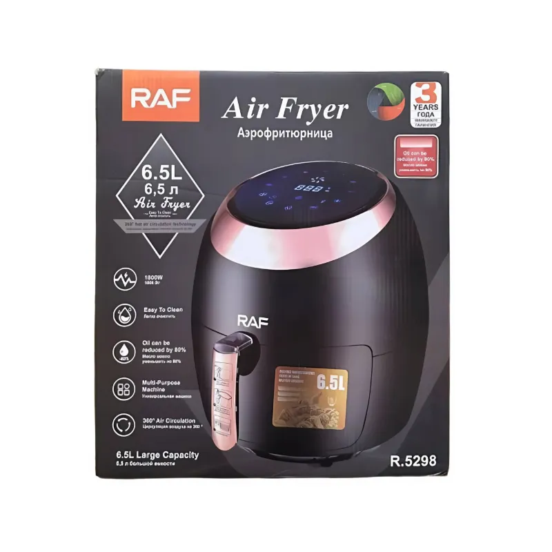 Freidora de aire RAF de 6.5 litros - 1800W