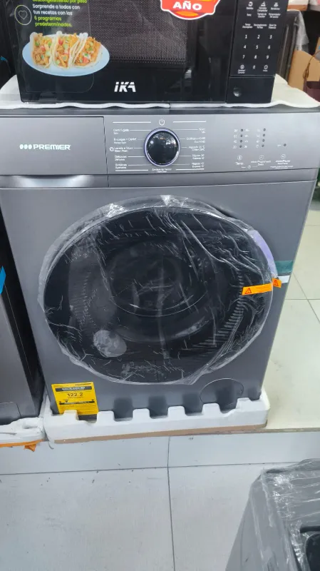 Lavarropas marca Premier 8 kilos gris